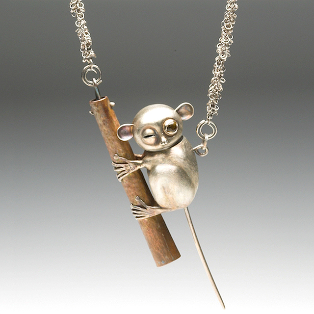 Winky Tarsier - necklace